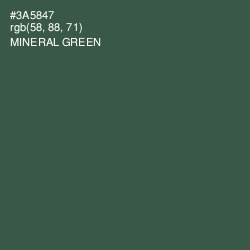 #3A5847 - Mineral Green Color Image