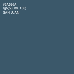 #3A586A - San Juan Color Image