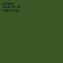 #3A5924 - Tom Thumb Color Image