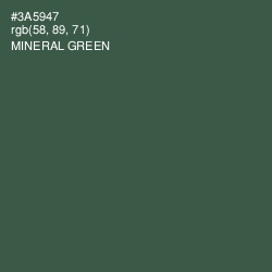 #3A5947 - Mineral Green Color Image