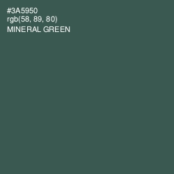 #3A5950 - Mineral Green Color Image