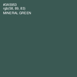 #3A5953 - Mineral Green Color Image