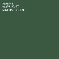 #3A5A43 - Mineral Green Color Image