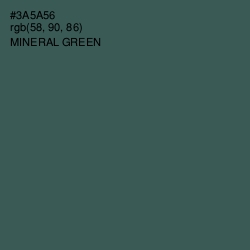 #3A5A56 - Mineral Green Color Image