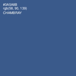 #3A5A8B - Chambray Color Image