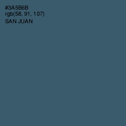 #3A5B6B - San Juan Color Image