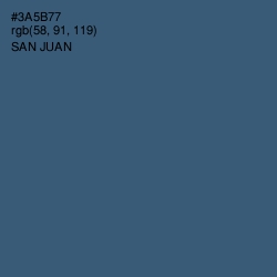 #3A5B77 - San Juan Color Image