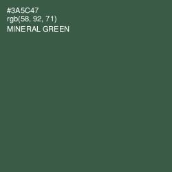 #3A5C47 - Mineral Green Color Image