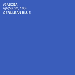#3A5CBA - Cerulean Blue Color Image