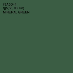 #3A5D44 - Mineral Green Color Image