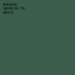 #3A5D4C - Mineral Green Color Image