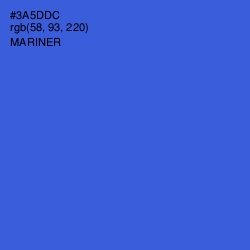 #3A5DDC - Mariner Color Image