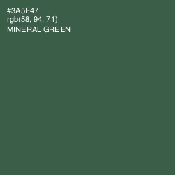 #3A5E47 - Mineral Green Color Image