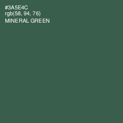 #3A5E4C - Mineral Green Color Image