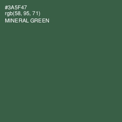 #3A5F47 - Mineral Green Color Image