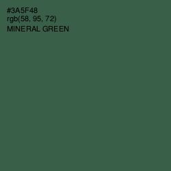 #3A5F48 - Mineral Green Color Image