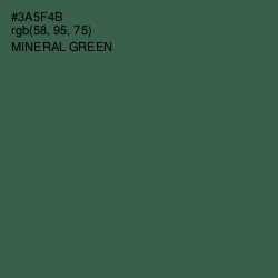 #3A5F4B - Mineral Green Color Image