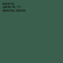 #3A5F4D - Mineral Green Color Image