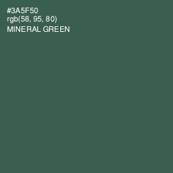 #3A5F50 - Mineral Green Color Image