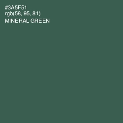 #3A5F51 - Mineral Green Color Image