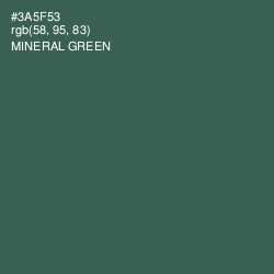 #3A5F53 - Mineral Green Color Image