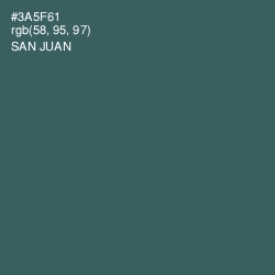 #3A5F61 - San Juan Color Image