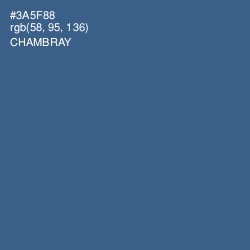 #3A5F88 - Chambray Color Image
