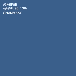 #3A5F8B - Chambray Color Image