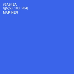 #3A64EA - Mariner Color Image