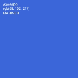 #3A66D9 - Mariner Color Image