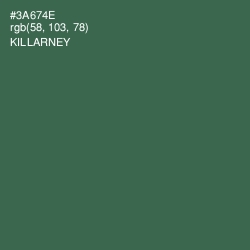#3A674E - Killarney Color Image