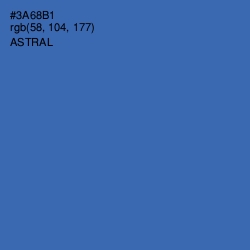 #3A68B1 - Astral Color Image