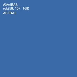 #3A6BA8 - Astral Color Image