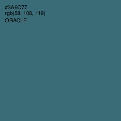 #3A6C77 - Oracle Color Image