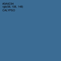 #3A6C94 - Calypso Color Image