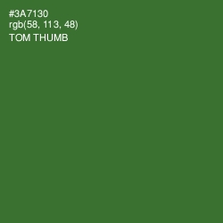 #3A7130 - Tom Thumb Color Image