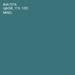 #3A737A - Ming Color Image