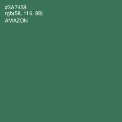 #3A7458 - Amazon Color Image