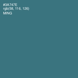 #3A747E - Ming Color Image