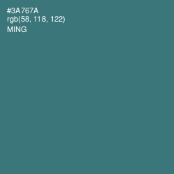 #3A767A - Ming Color Image