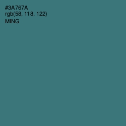 #3A767A - Ming Color Image