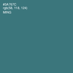 #3A767C - Ming Color Image