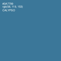 #3A7799 - Calypso Color Image