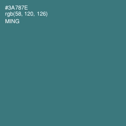 #3A787E - Ming Color Image