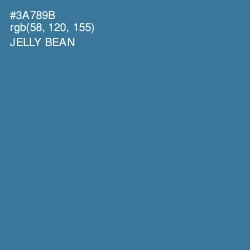 #3A789B - Jelly Bean Color Image