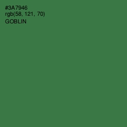 #3A7946 - Goblin Color Image