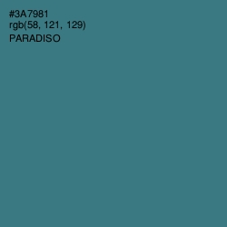 #3A7981 - Paradiso Color Image