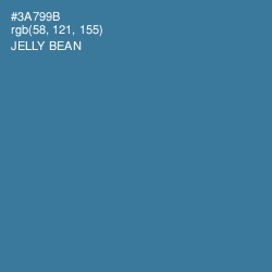#3A799B - Jelly Bean Color Image