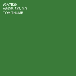 #3A7B39 - Tom Thumb Color Image