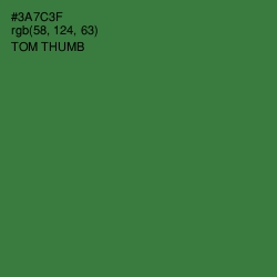 #3A7C3F - Tom Thumb Color Image
